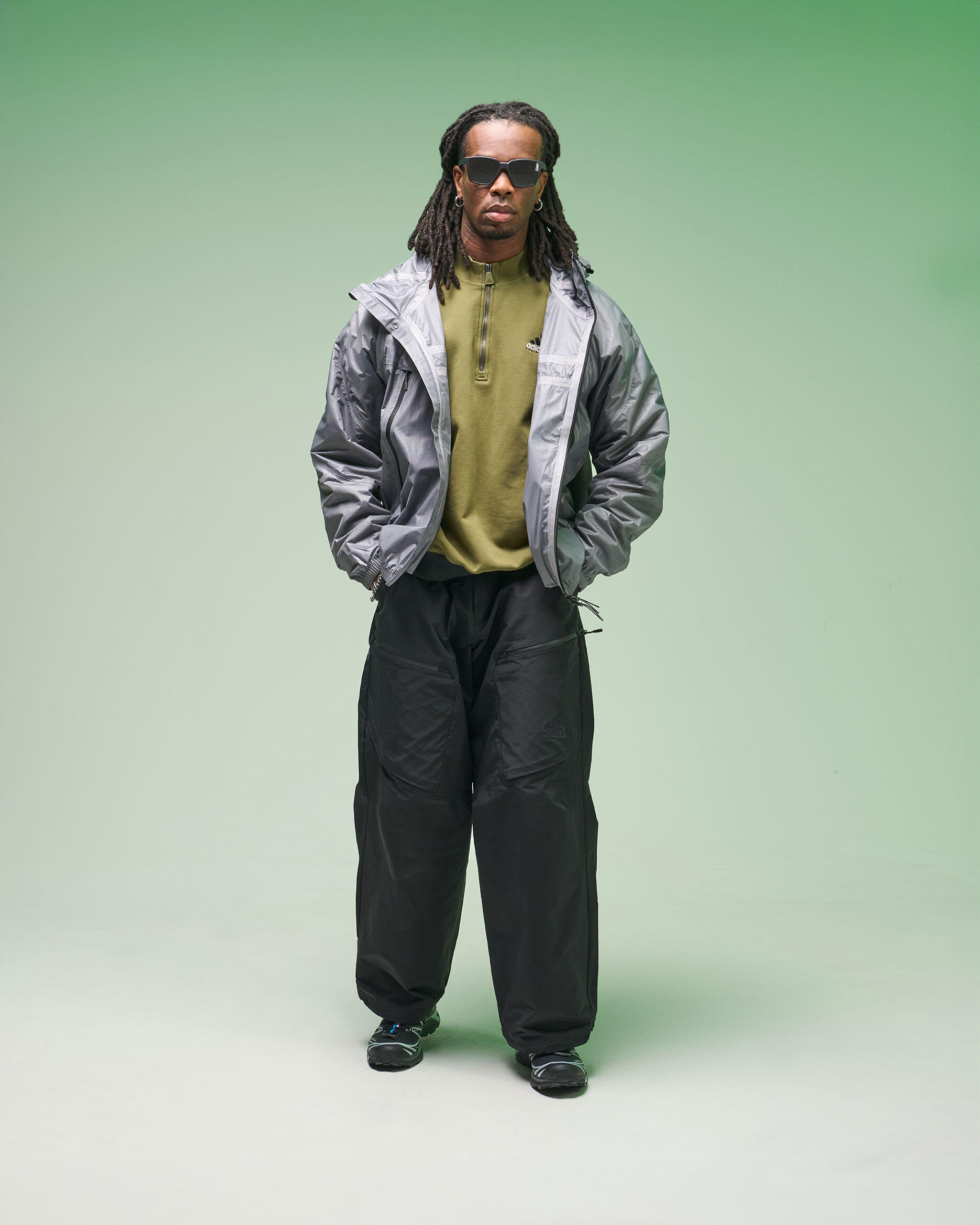 50s ギャバジャン ミント adidas Originals EQT HALF ZIP | JX1464 | AFEW STORE